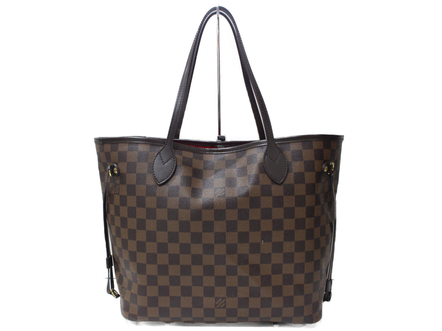 Louis Vuitton Neverfull MM Tote Bag Damier Ebene Brown
