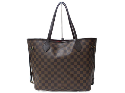 Louis Vuitton Neverfull MM Tote Bag Damier Ebene Brown