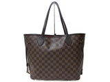 Louis Vuitton Neverfull MM Tote Bag Damier Ebene Brown