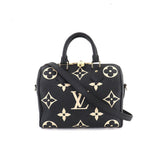 Louis Vuitton Bicolor Implant Speedy Bandouliere 25 Shoulder Bag Black