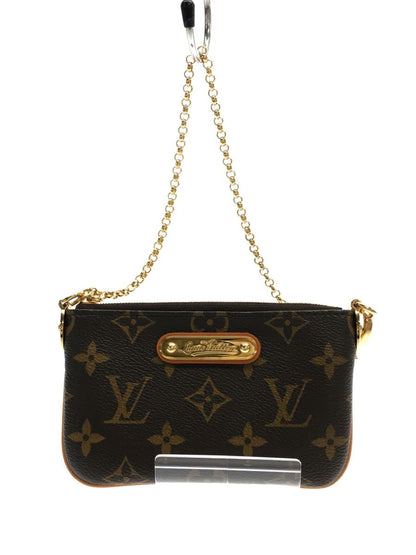 Louis Vuitton Pochette Chain Shoulder Bag Brown