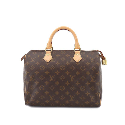 Louis Vuitton Monogram Speedy 30 Hand Bag Brown