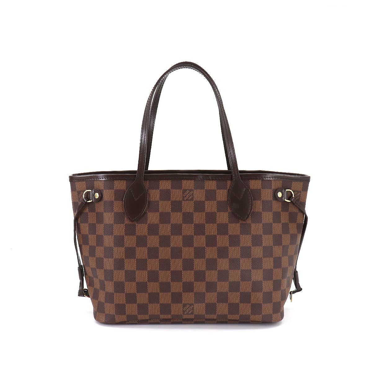 Louis Vuitton Damier Neverfull PM Tote Bag Ebene Brown