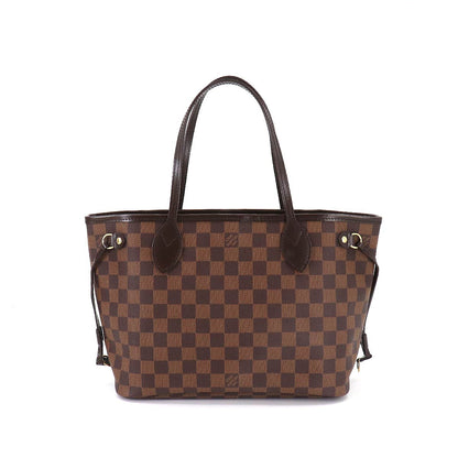 Louis Vuitton Damier Neverfull PM Tote Bag Ebene Brown