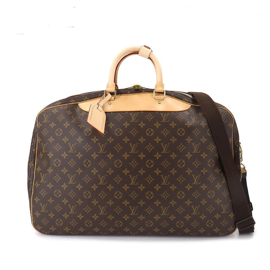 Louis Vuitton Monogram Alize de Poche Boston Shoulder Bag Brown