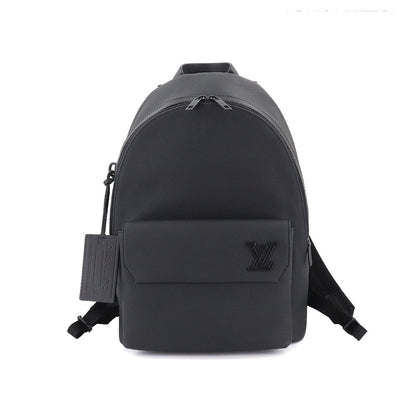 Louis Vuitton Aerogram Takeoff Backpack Rucksack Leather Black