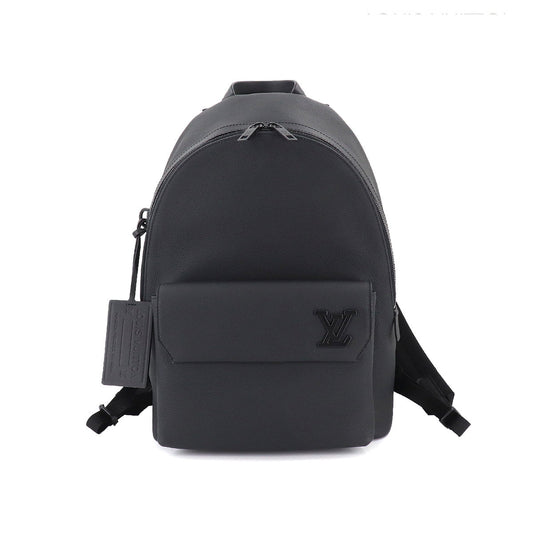 Louis Vuitton Aerogram Takeoff Backpack Rucksack Leather Black