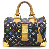 Louis Vuitton Multicolor Speedy 30 Noir Boston Bag Black