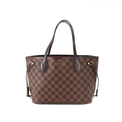 Louis Vuitton Damier Neverfull PM Tote Bag Ebene Brown
