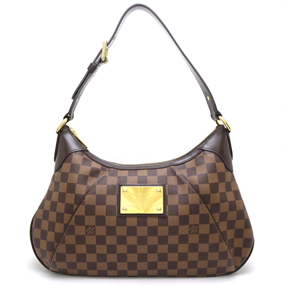 Louis Vuitton Damier Thames GM Ebene Shoulder Bag Brown