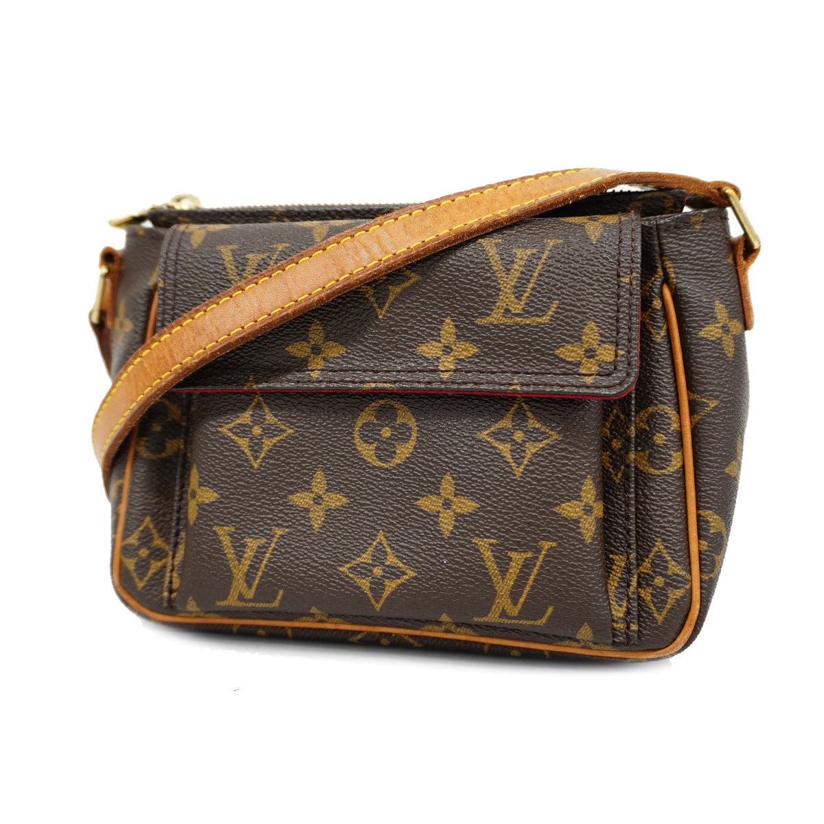Louis Vuitton Monogram Viva Cite PM Shoulder Bag Brown