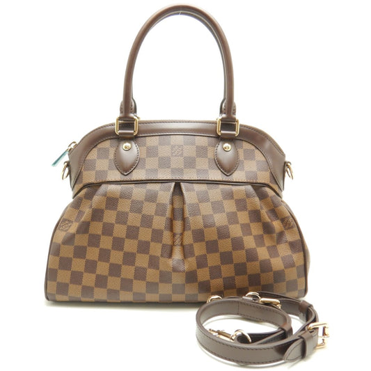 Louis Vuitton Damier Trevi PM Ebene 2WAY Bag Brown