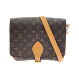 Louis Vuitton Monogram Cartesier Shoulder Bag Brown