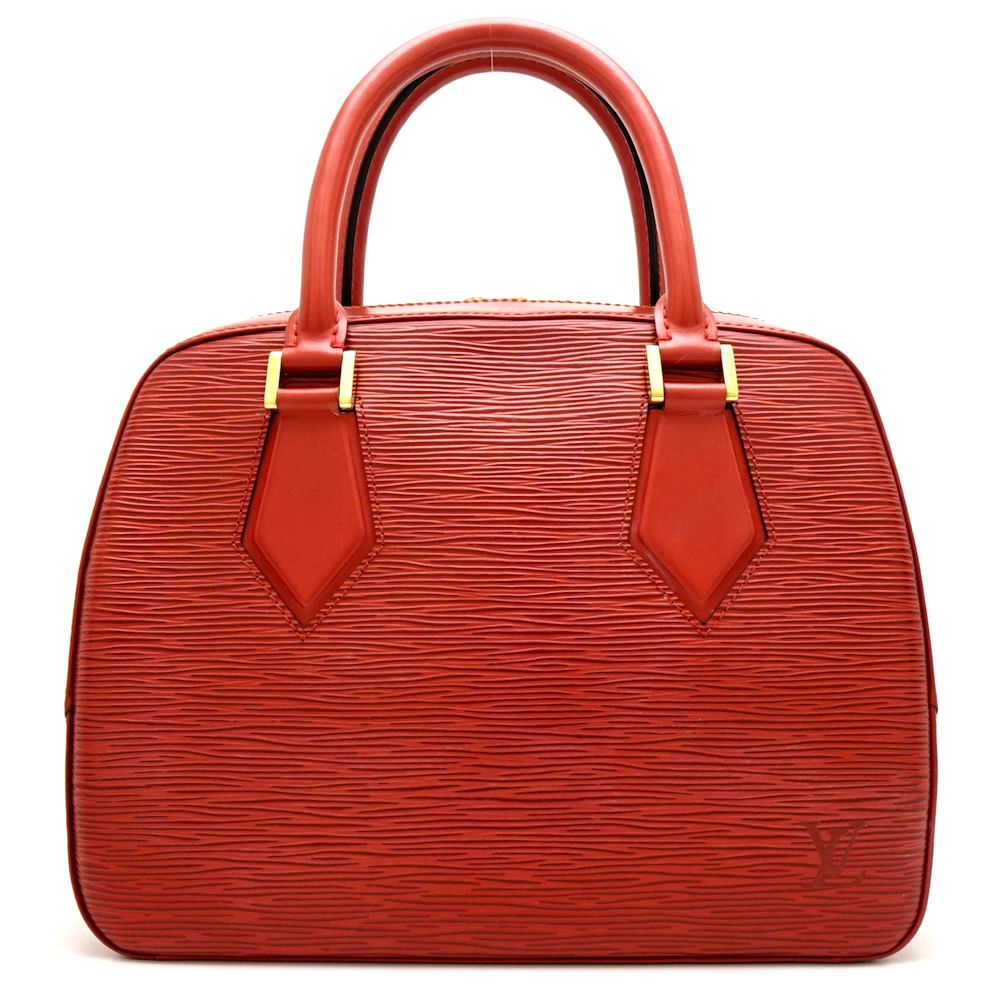Louis Vuitton Epi Sablon Castilian Red Handbag