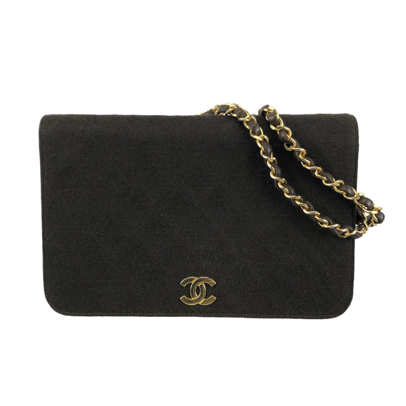 Chanel Matelasse Push Lock Chain Shoulder Brown