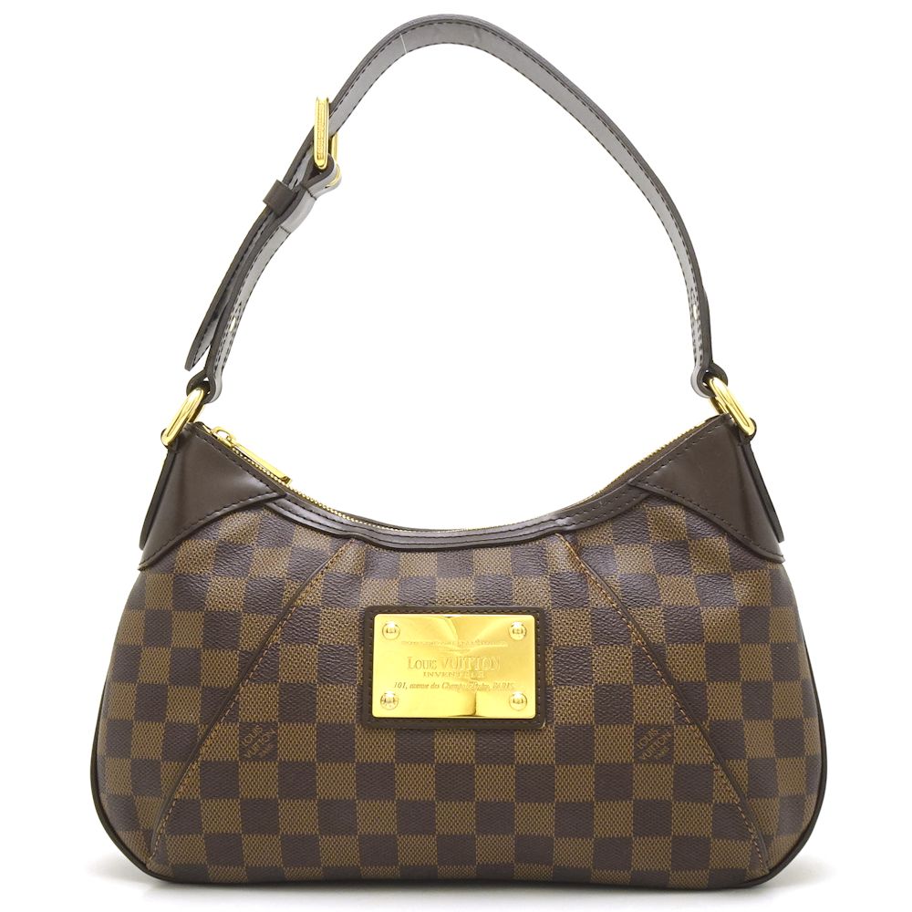 Louis Vuitton Damier Thames PM Ebene Shoulder Bag Brown