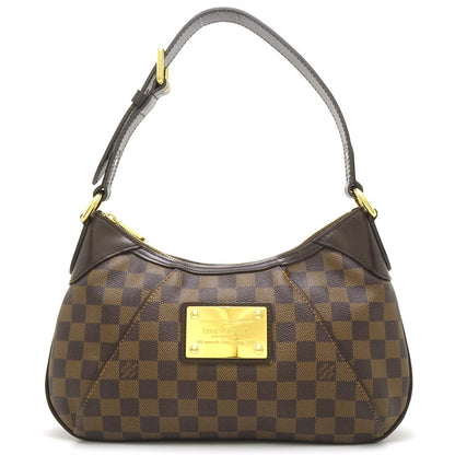 Louis Vuitton Damier Thames PM Ebene Shoulder Bag Brown
