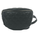 Chanel Body Bag Hardware Lambskin Black Silver