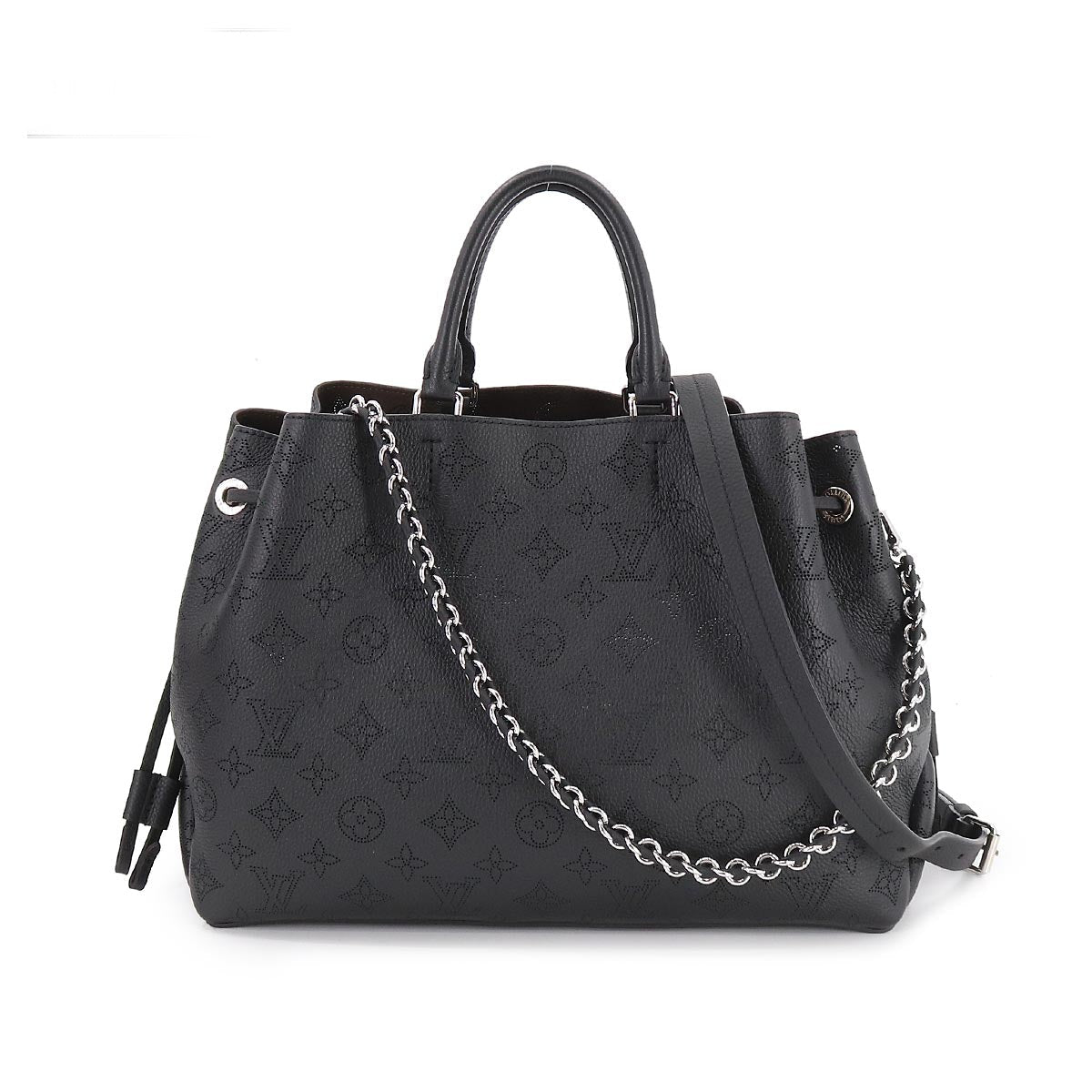Louis Vuitton Mahina Bell Shoulder Bag Leather Noir Black