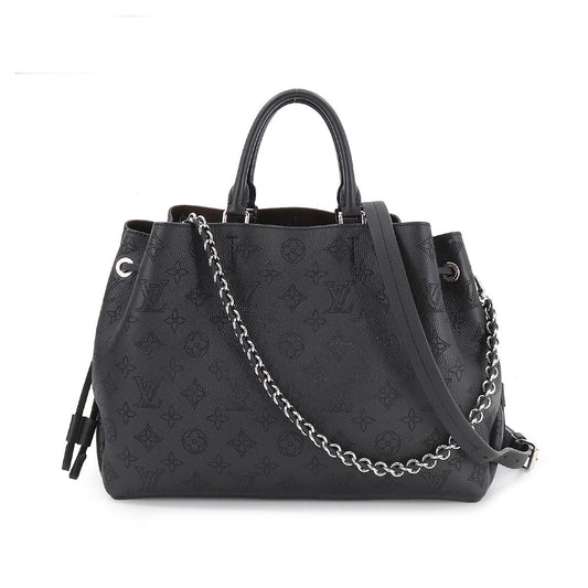 Louis Vuitton Mahina Bell Shoulder Bag Leather Noir Black