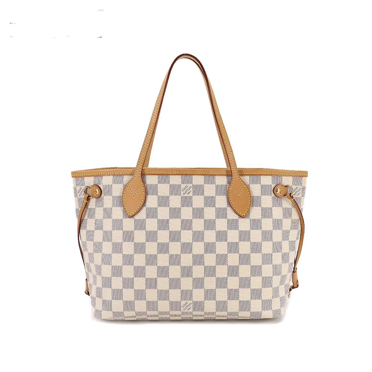 Louis Vuitton Damier Azur Neverfull PM Tote Bag White