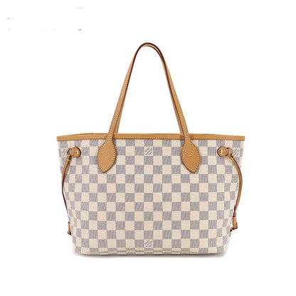 Louis Vuitton Damier Azur Neverfull PM Tote Bag White