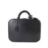 Louis Vuitton Monogram Glace Valisette MM Hand Bag Case Leather Noir