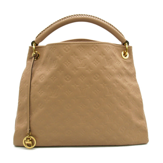 Louis Vuitton Artsy MM Handbag Leather Monogram Implant Pink