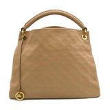 Louis Vuitton Artsy MM Handbag Leather Monogram Implant Pink