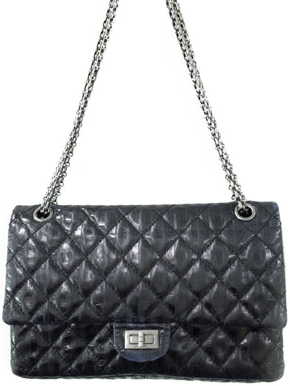 Chanel Matelasse Chain Shoulder Bag Black Leather