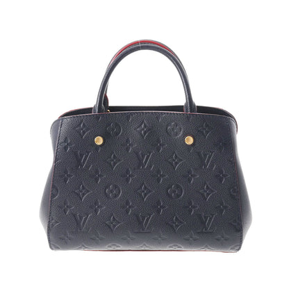 Louis Vuitton Monogram Empreinte Montaigne BB Marine Rouge