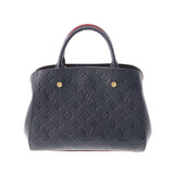 Louis Vuitton Monogram Empreinte Montaigne BB Marine Rouge