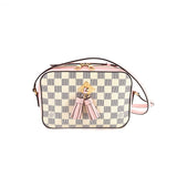 Louis Vuitton Damier Azur Saintonge Shoulder Bag Audrose White