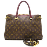 Louis Vuitton Monogram Pallas Tote Bag 2WAY Brown
