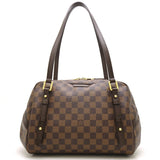 Louis Vuitton Damier Rivington PM Ebene Shoulder Bag Brown