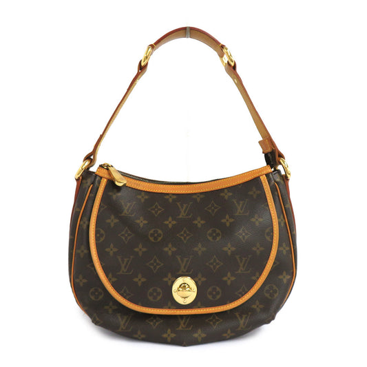 Louis Vuitton Turam PM Monogram Shoulder Bag Brown Leather