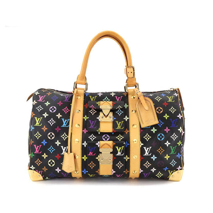 Louis Vuitton Monogram Multicolor Keepall 45 Boston Bag Noir