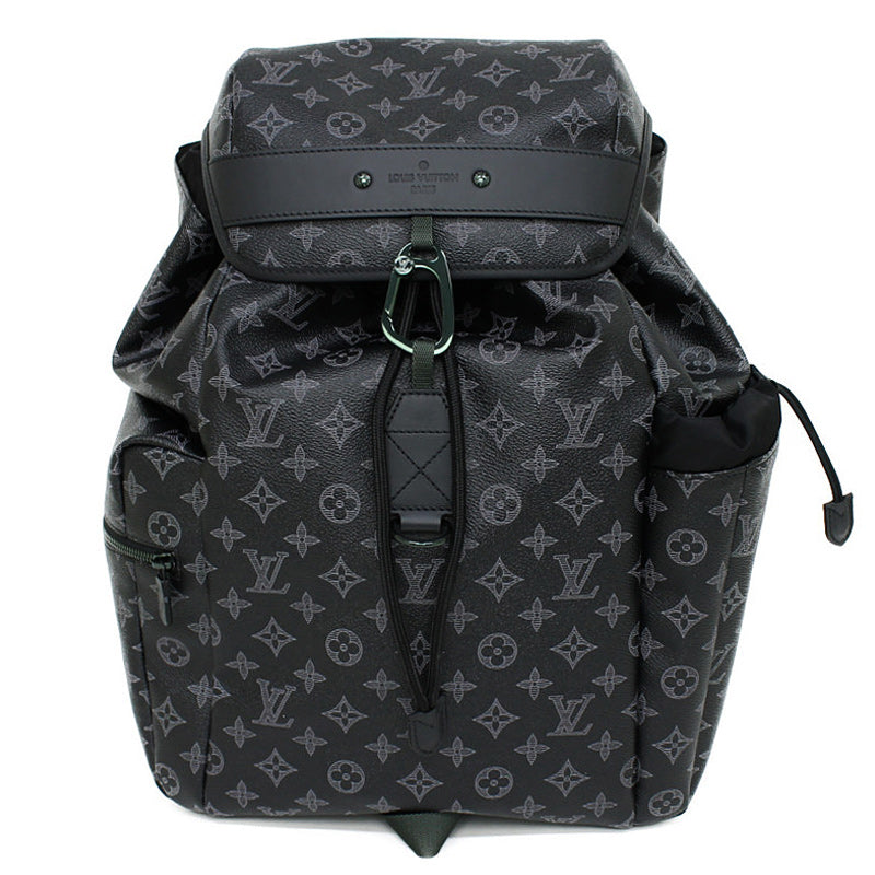 Louis Vuitton Monogram Eclipse Discovery Rucksack Daypack Backpack Black
