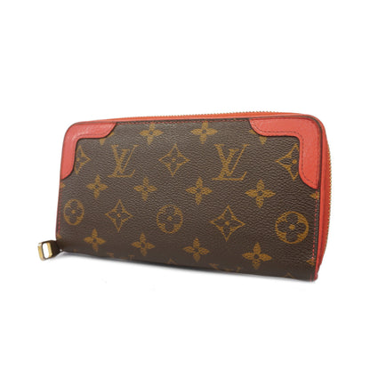 Louis Vuitton Long Wallet Monogram Zippy Wallet Retiro Red