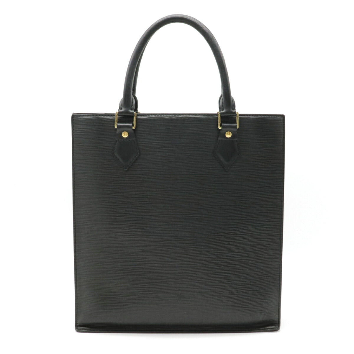 Louis Vuitton Epi Sac Plat PM Tote Leather Noir Black