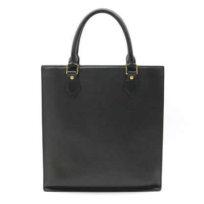 Louis Vuitton Epi Sac Plat PM Tote Leather Noir Black