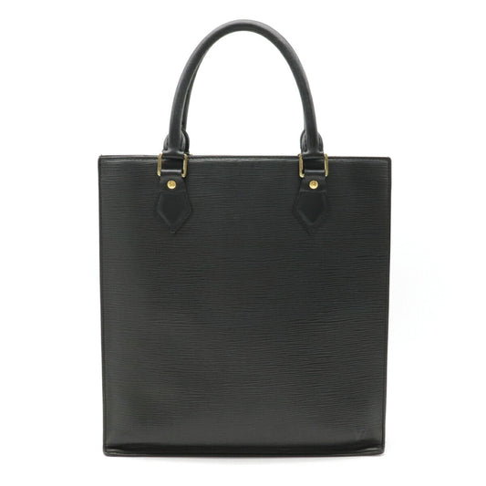 Louis Vuitton Epi Sac Plat PM Tote Leather Noir Black