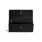 Chanel Quilted Lambskin Boy Long Flap Wallet