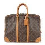 Louis Vuitton Monogram Porte Documents Voyage Bag Brown M53361