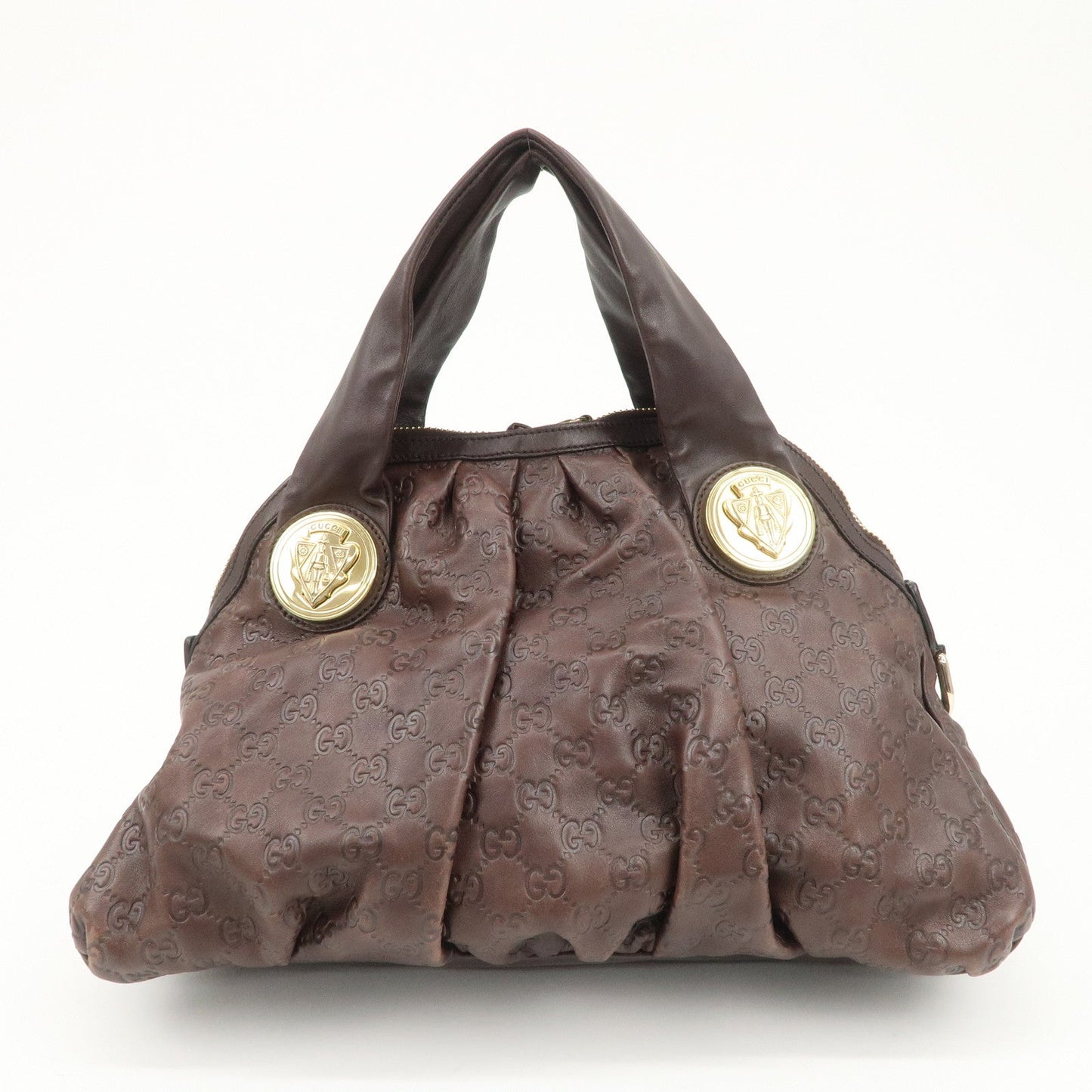 GUCCI Guccissima Histoire Leather Tote Bag Dark Brown 197019  d
