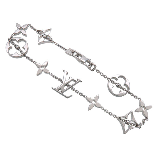 Louis Vuitton Monogram Bracelet K18 750WG White Gold Q95011
