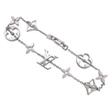 Louis Vuitton Monogram Bracelet K18 750WG White Gold Q95011