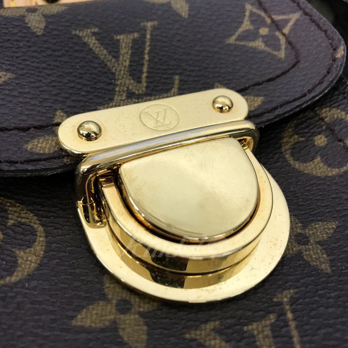 Louis Vuitton Manhattan PM Monogram Handbag Mini Boston Bag Brown