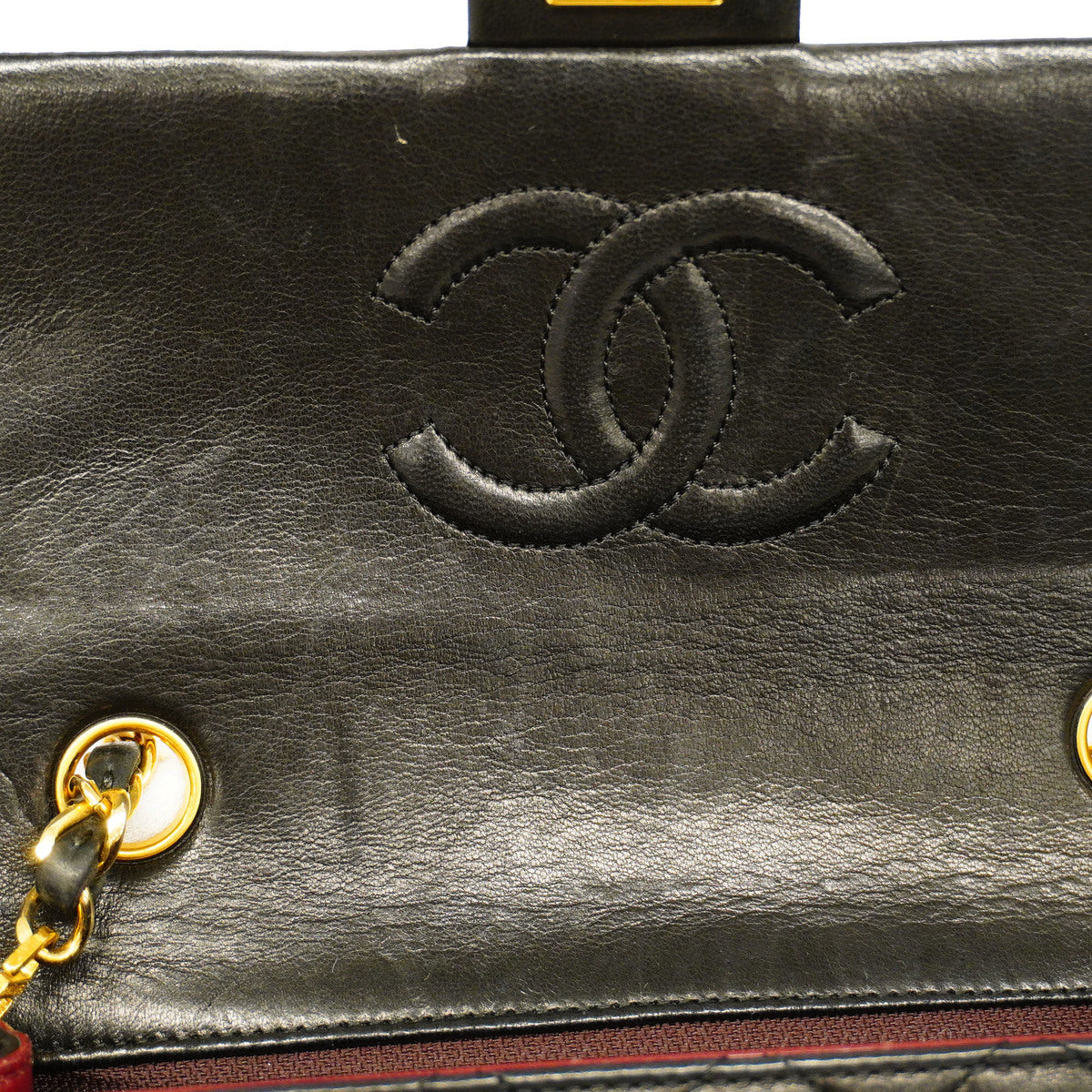 Chanel  Mini Matelasse Single Chain Lambskin Black