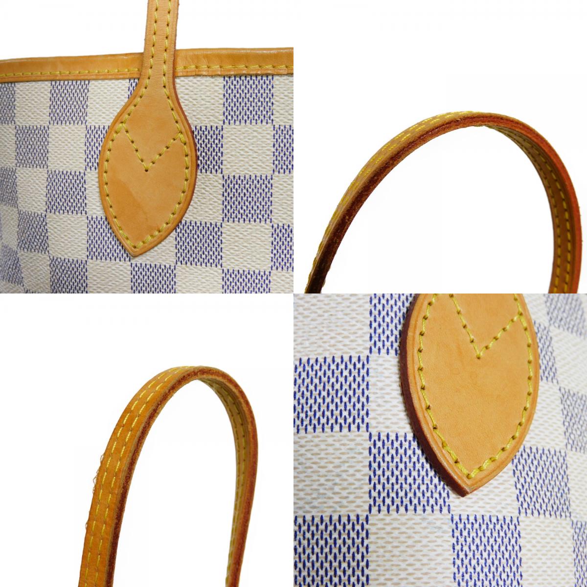 Louis Vuitton Neverfull GM Shoulder Bag Damier Azur